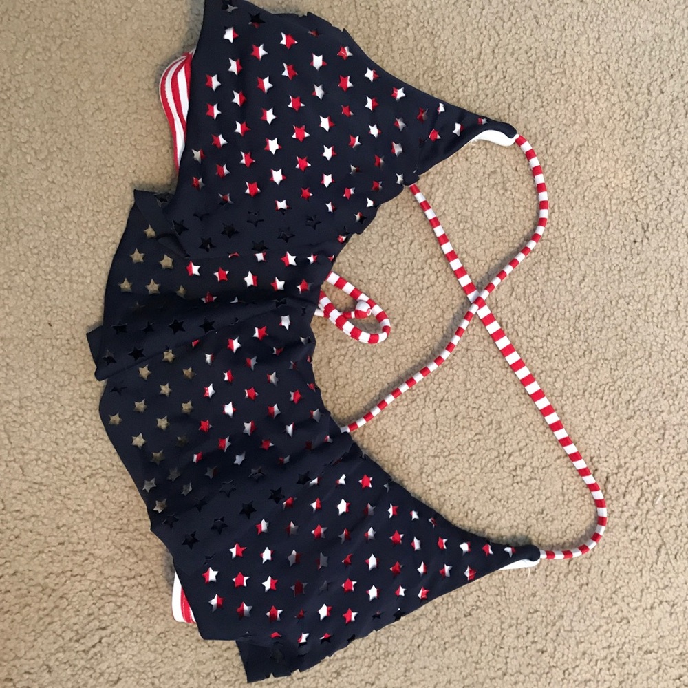 American flag bikini top